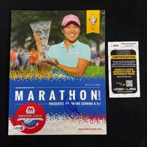 I.K. Kim Signed 2018 Marathon Classic LPGA Program Magazine JSA COA