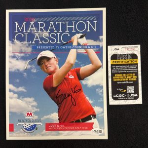 Stacy Lewis Signed 2013 Marathon Classic LPGA Program Magazine JSA COA