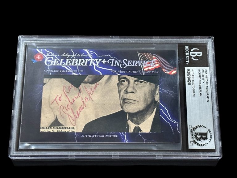 Richard Chamberlain Thorn Birds Shogun Signed Autograph BAS Beckett Slab # 6/11