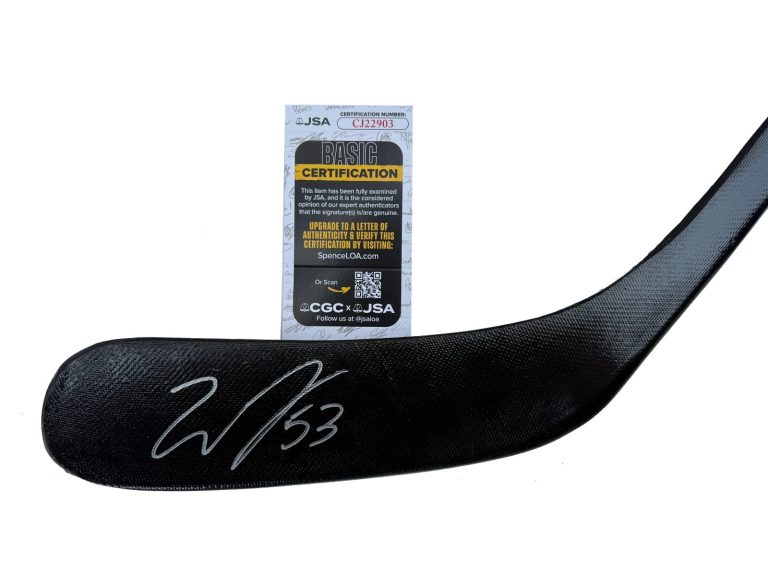 Wyatt Johnston Signed Dallas Stars Hockey Stick JSA COA