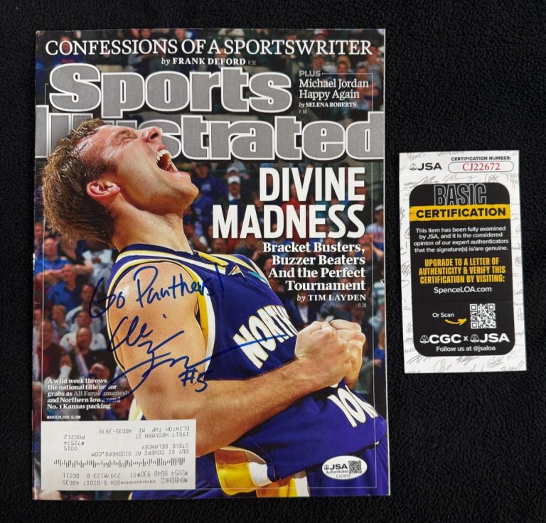 Ali Farokhmanesh Signed Northern Iowa Sports Illustrated Magazine JSA COA