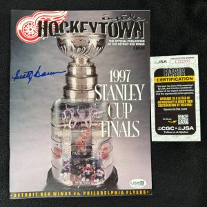 Scotty Bowman Signed Detroit Red Wings Inside HockeyTown Magazine JSA COA