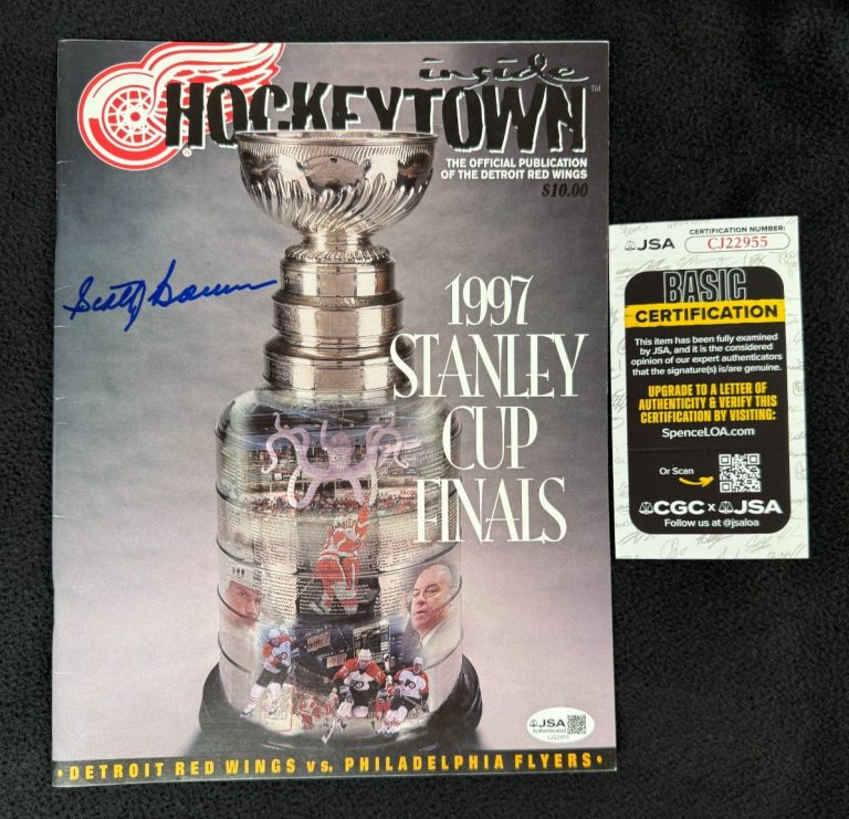 Scotty Bowman Signed Detroit Red Wings Inside HockeyTown Magazine JSA COA
