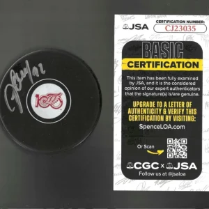 Vladislav Namestnikov Signed Detroit Red Wings Centennial 100th Puck JSA COA