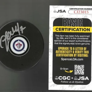 Vladislav Namestnikov Signed Winnipeg Jets Puck JSA COA