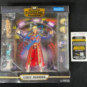 Cody Rhodes Signed AEW Unrivaled Collection Supreme Action Figure JSA COA WWE