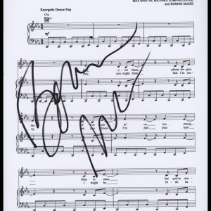 Bonnie McKee "Hold It Against Me" Songwriter AUTOGRAPH Signed Sheet Music ACOA