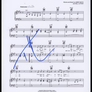 Tim McGraw "A Place in the Sun" AUTOGRAPH Signed 'My Best Friend' Sheet Music