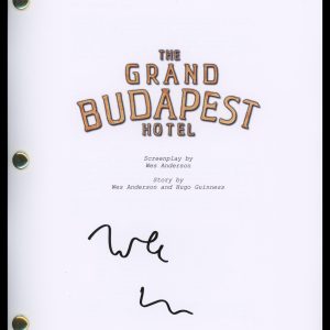 Wes Anderson "The Grand Budapest Hotel" AUTOGRAPH Signed Script Screenplay ACOA