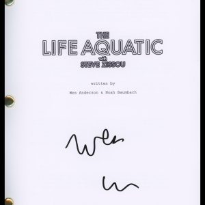 Wes Anderson "The Life Aquatic with Steve Zissou" SIGNED Script Screenplay ACOA