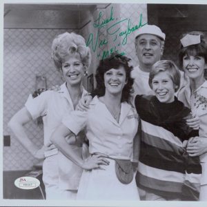 ALICE (TV SHOW) LINDA LAVIN TAYBACK +3 Signed Autograph Index Cards Photos JSA