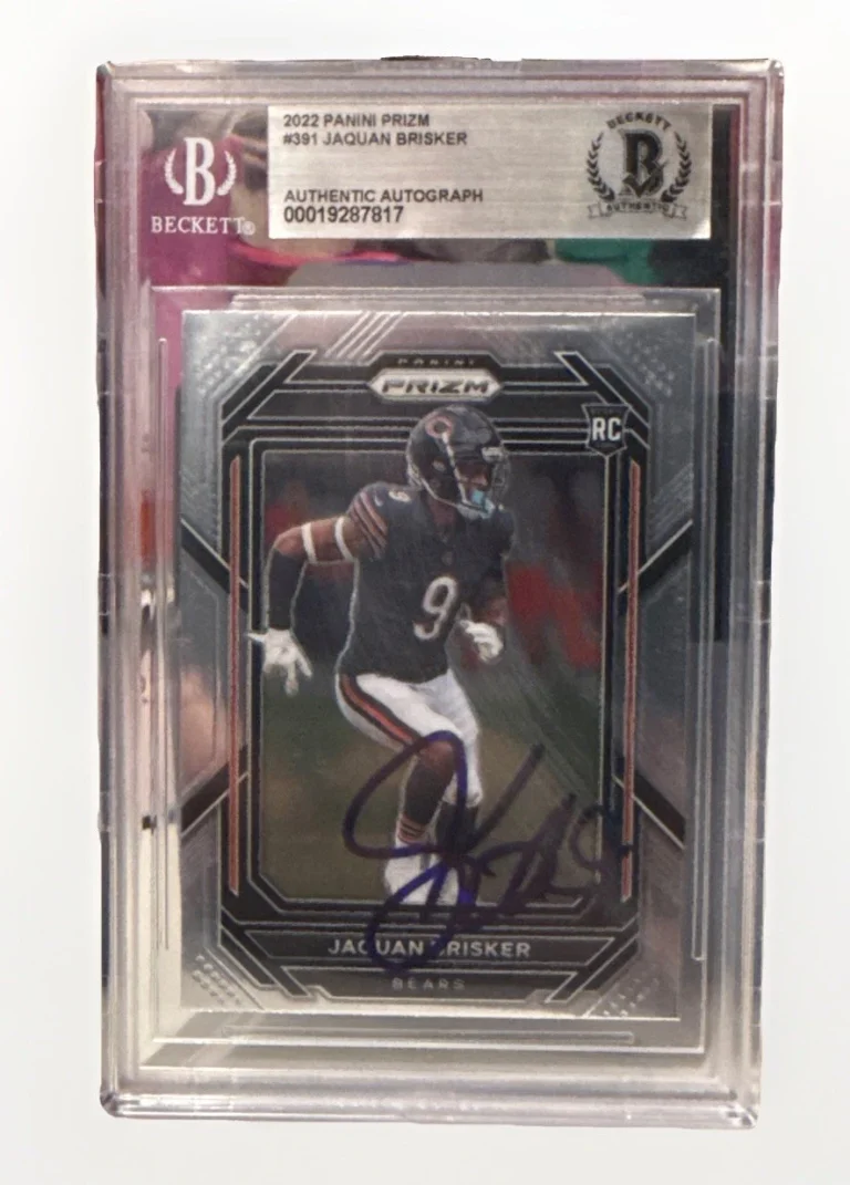 Jaquan Brisker signed Chicago Bears 2022 Panini 391 RC Card Beckett 00019287817