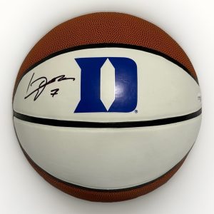 DAME SARR signed (DUKE BLUE DEVILS) autographed logo basketball JSA COA CJ56982