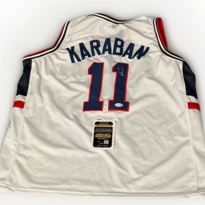 ALEX KARABAN signed (UCONN HUSKIES) custom basketball jersey JSA COA CK19723