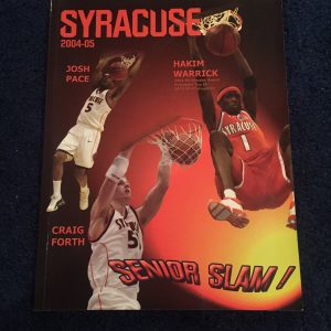 SYRACUSE UNIVERSITY BASKETBALL 2005 YEARBOOK WARRICK PACE FORTH
