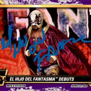 El Hijo Del Fantasma Signed 2021 Topps WWE NXT Purple Card #13