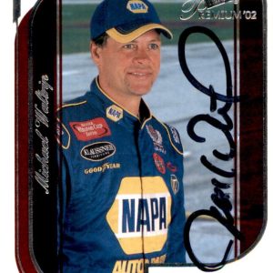 Michael Waltrip Signed 2002 Press Pass Premium Card #36 NASCAR