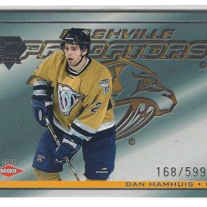 Dan Hamhuis Luxury Suite 2004 Rookie Card #68 168/599 Nashville Predators