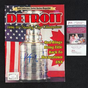 Vladimir Konstantinov Signed Detroit Red Wings "Detroit" Magazine JSA COA