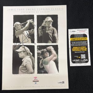 Se Ri Pak Signed 2008 Owens Corning Classic LPGA Program Magazine JSA COA