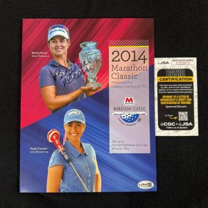 Beatriz Recari Signed 2014 Marathon Classic LPGA Program Magazine JSA COA