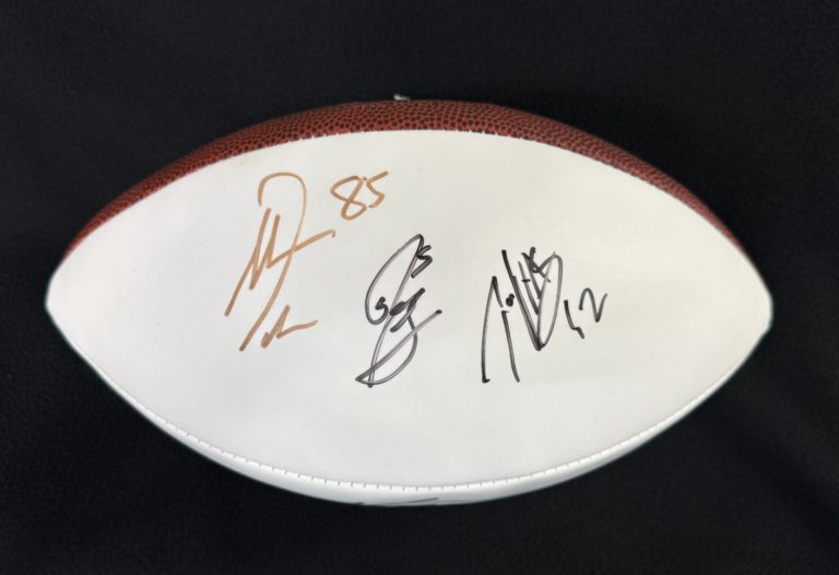 NFL Stars Football Multi-Signed by 4 Antonio Gates JSA COA
