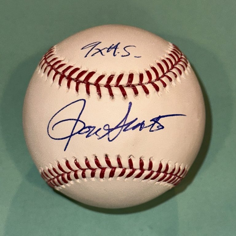 RON SANTO (Cubs) Signed Official MLB Baseball Beckett Auth (BAS) & 9X AS Inscr