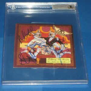 AEROSMITH COMPLETE Signed FALLING IN LOVE 45 SLEEVE Beckett Authentic & Encap