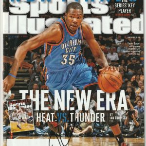 KEVIN DURANT Signed 6/18/12 SPORTS ILLUSTRATED w/ Beckett COA (NO Label) BAS