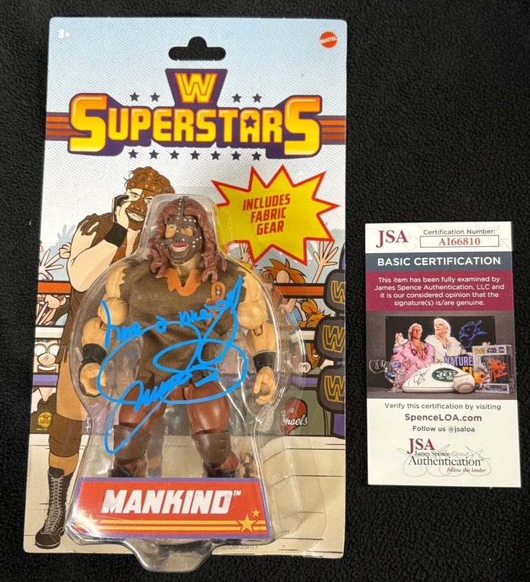 Mankind Signed WWE Superstars Action Figure JSA COA Mick Foley