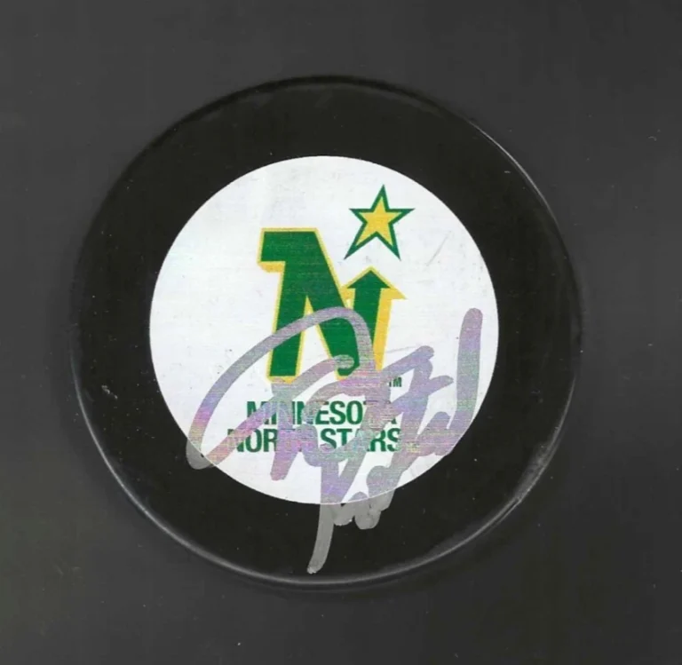 Dean Kolstad Signed Minnesota Norh Stars Puck