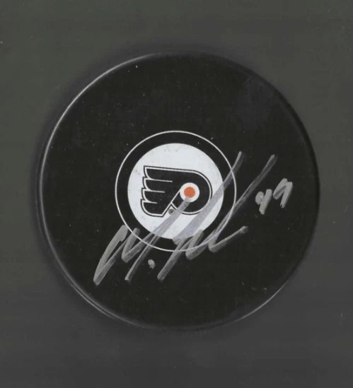 Michael Leighton Signed Philadelphia Flyers Puck