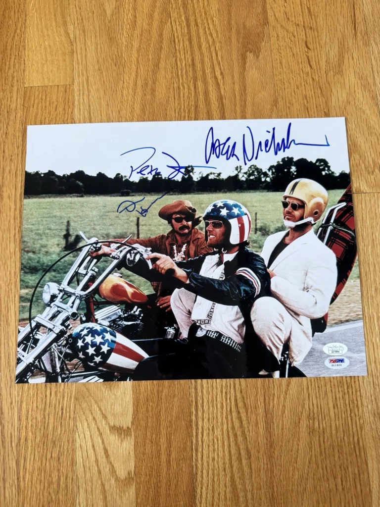 Easy Rider Jack Nicholson Fonda Hopper Signed Autographed 11x14 Photo JSA