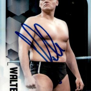 WALTER Signed 2020 Topps Chrome WWE NXT UK Refractor Card #100 GUNTHER