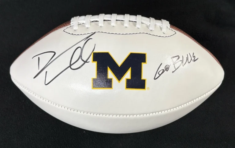 David Terrell Signed & Inscribed Michigan Wolverines Football JSA COA