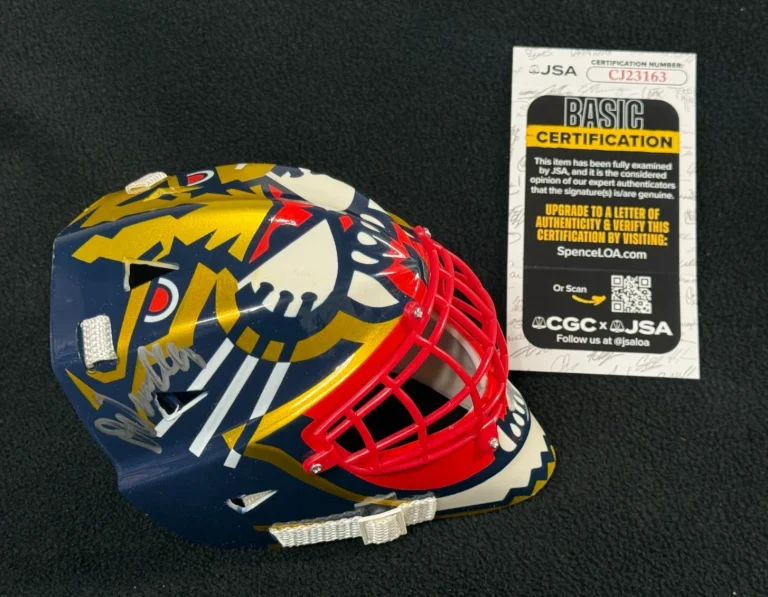 John Vanbiesbrouck Signed Florida Panthers Mini Goalie Mask JSA COA