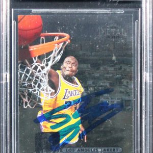Shaquille O'Neal Signed 1997 Metal Universe C #1 Card Auto Grade 10! BAS Slabbed