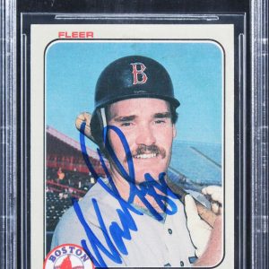 Red Sox Wade Boggs Authentic Signed 1983 Fleer #179 Card Autographed BAS Slabbed