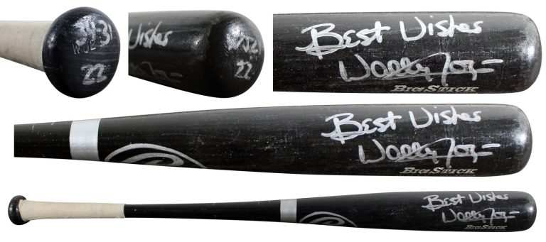 Padres Wally Joyner Signed Game Used Rawlings Big Stick Player Model Bat BAS