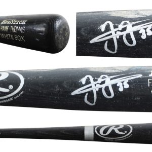White Sox Frank Thomas Signed Game Used Rawlings Big Stick Player Model Bat BAS
