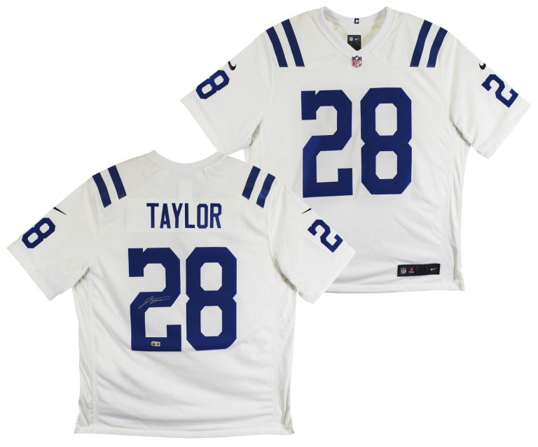 Colts Jonathan Taylor Authentic Signed White Nike Limited Jersey BAS Witnessed