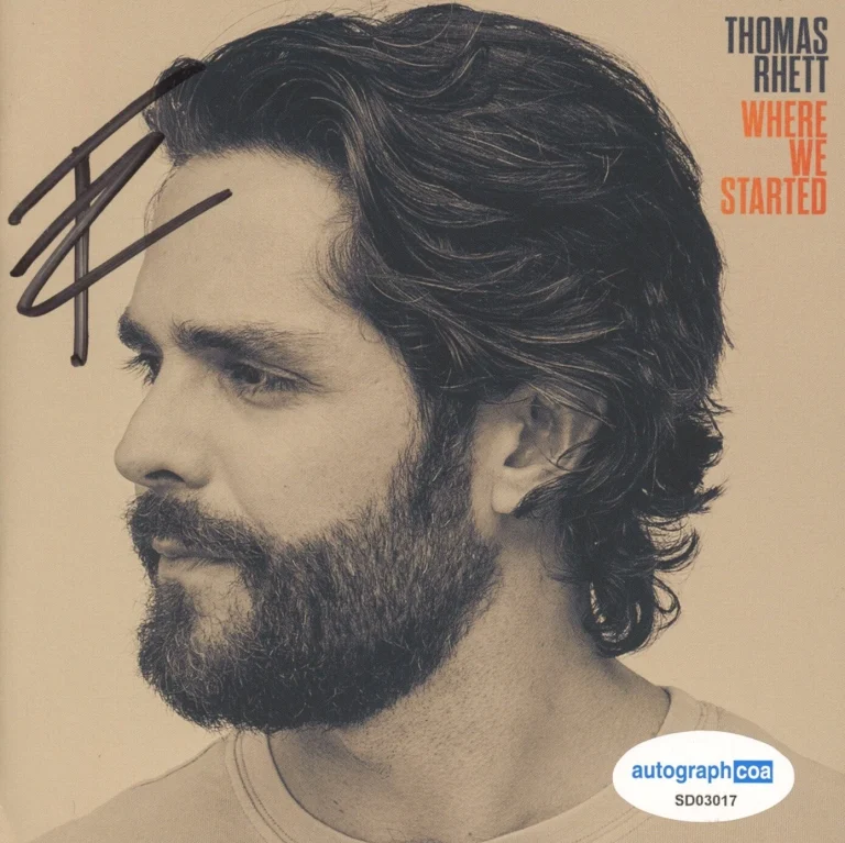 ACOA CERTIFIED Thomas Rhett Where We Started Limited Edition Autographed CD