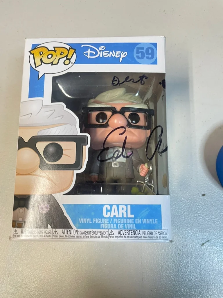 Ed Asner Signed Up Funko Pop Disney Carl Autograph Vinyl Figure #59 JSA COA 637
