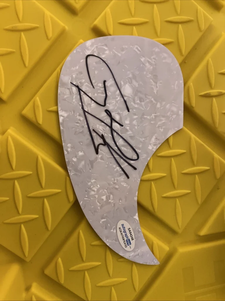 COUNTRY MUSICIAN CORY MARKS SIGNED AUTOGRAPHED PICKGUARD ACOA CERTIFIED WHO I AM