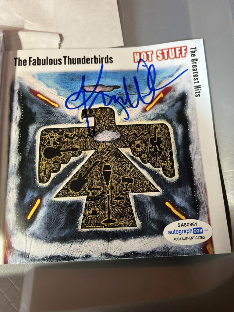 KIM WILSON FABULOUS THUNDERBIRDS SIGNED AUTOGRAPH CD  ACOA DUAL
