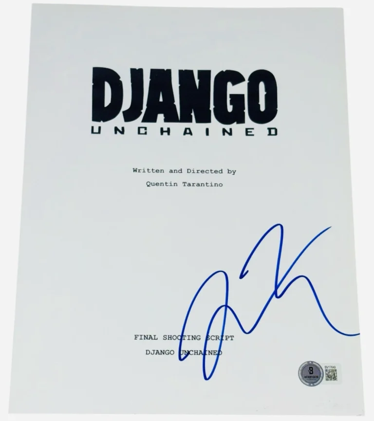 Quentin Tarantino Signed Autograph Django Unchained Script Screenplay Beckett