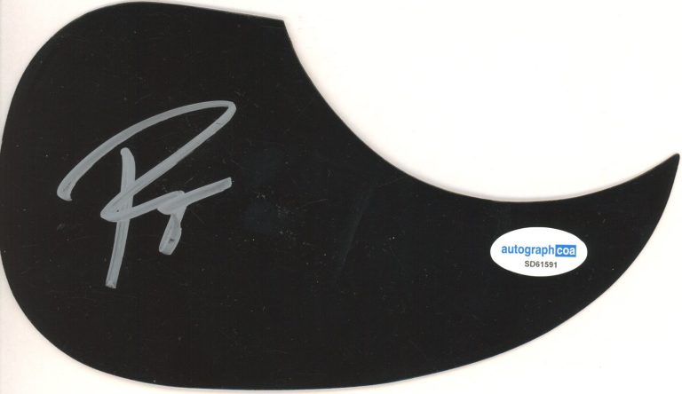 Singer ROB THOMAS Signed Acoustic Guitar Pickguard MUSIC MATCHBOX 20 AUTO ACOA
