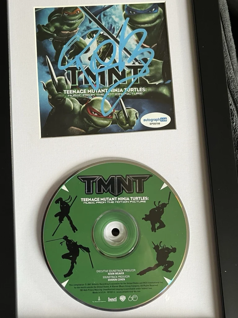 VANILLA ICE SIGNED AUTOGRAPHED FRAMED CD DISPLAY TEENAGE MUTANT NINJA ACOA CERT