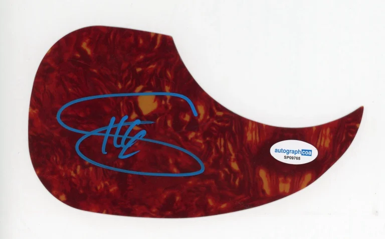 Shaggy Autographed Pickguard Rap Red Handed   Wasnt Me Angel ACOA CERT Rare