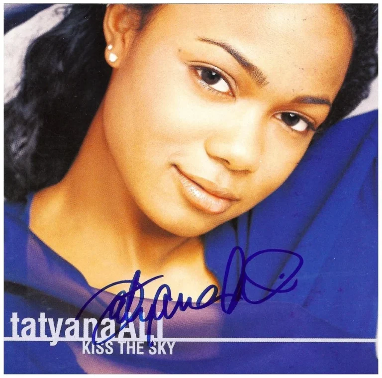 Tatanya Ali Signed Autographed Kiss The Sky CD Cover RD